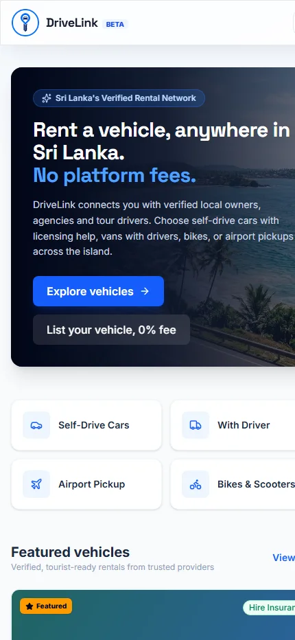 DriveLink on a phone